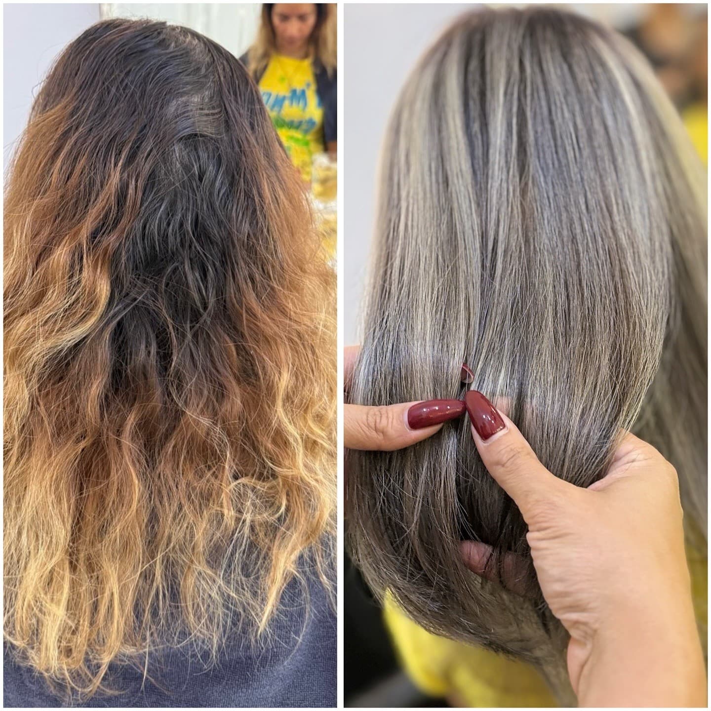Before & after keratine