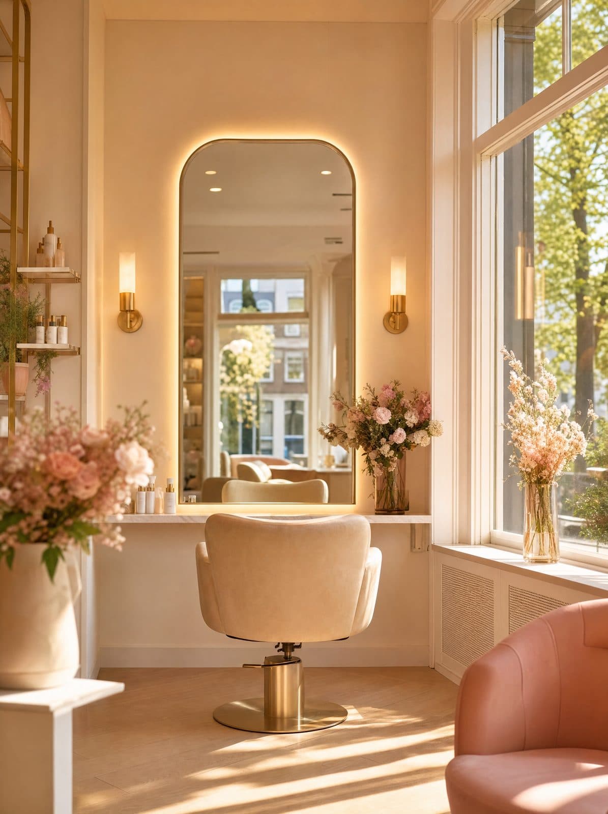 Het interieur van de Anima Beauty salon